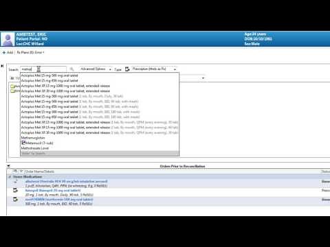 Medication Reconciliation in Cerner