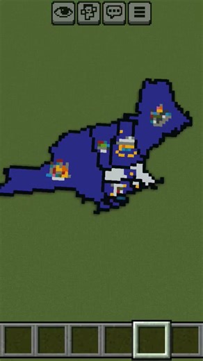 My map of the USA in Minecraft part 1 : small-scale #minecraftmap