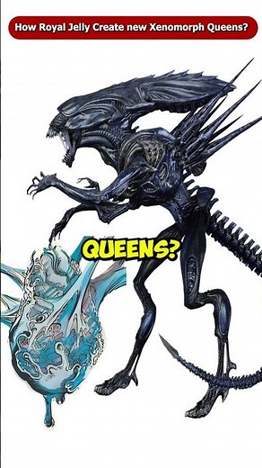 How Royal Jelly Create New Xenomorph Queens? #Shorts #Viral #Facehugger