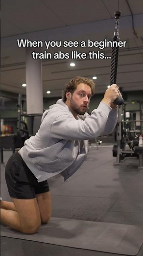 Cable crunches for abs