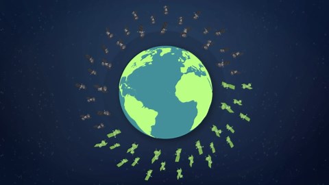 The future of Earth with 100,000 satellites by 2040
