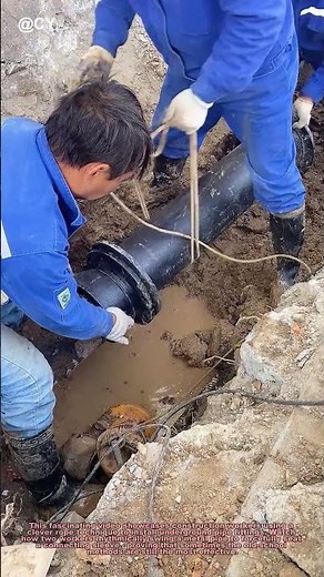 "Underground Pipe Installation Hack! The Clever Impact-Fit Method"