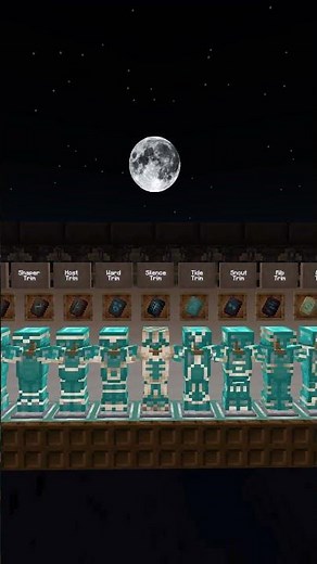 All 18 Armor Trims with Quartz on Diamond Armor – Minecraft Showcase