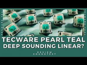 Tecware Teal Linear Switches: Deep Sounding Switch? Review and Soundtest on Vega 65 |Keyboard Typing