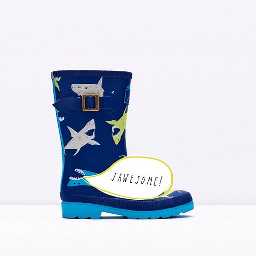 Don't let rain stop play, kit out your little one with the right clothing to see off the heaviest of downpours. From fun, versatile coats to the brightest wellies, we've got them covered. > http://bit.ly/1P0FQgy | Joules