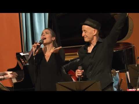 Let's Gezziamoci in Matera: Peppe Servillo and Costanza Alegiani perform with the Giovane Orchest...