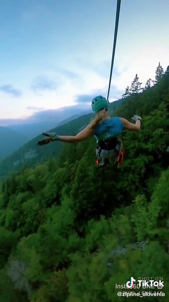 Zipline Adventure in Slovenia: Our First TikTok Video