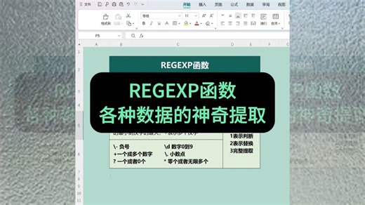 REGEXP函数，多杂乱的数据都能提取明白！