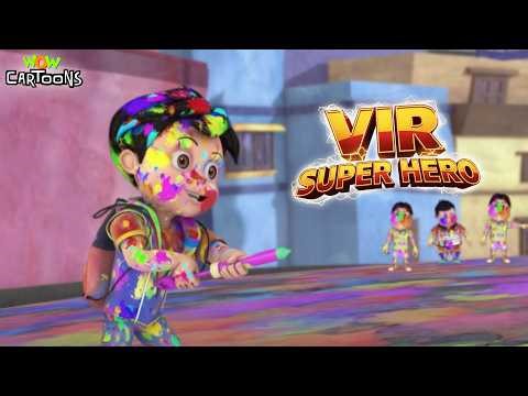 Vir The Robot Boy : Robo Vir Bura Na Mano Holi Hai | Vir Super Hero Compilation 3D Animated Cartoon