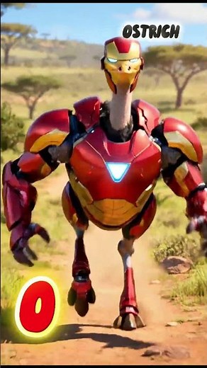 ABC Animals Transform to Iron Man (MNOP) #ironman #abcsong #animalsong