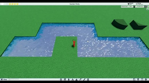 How to Build a Bendy River in Theme Park Tycoon 2