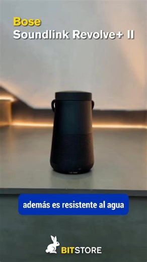 SoundLink Revolve II es la elección perfecta para aquellos que buscan un parlante portátil con un sonido de alta calidad y un diseño elegante. 😎✨ Su diseño compacto y ligero lo hace ideal para llevarlo contigo a cualquier lugar. Además de ser resistente al agua cuenta con una duración de batería de 17 horas para que puedas disfrutar de tu música sin interrupciones. #sound #soundlink #revolve #parlante #parlantebose #bose #resistente #song #blutooth #parlanteinalambrico #bolivia🇧🇴 #BitStoreBol