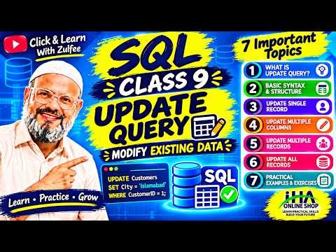 SQL Class 9 | UPDATE Query in SQL | Update Single & Multiple Records | SQL for Beginners