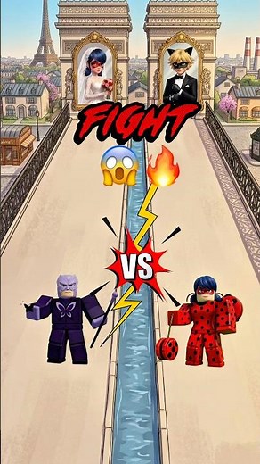 Ladybug vs Cat Noir WHO IS PRO? 😱🐞🐾 #roblox #challenge #ladybug