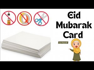 How to Make Eid Card/DIY Greeting Card For eid/Latest Eid Special Card Simple and easy