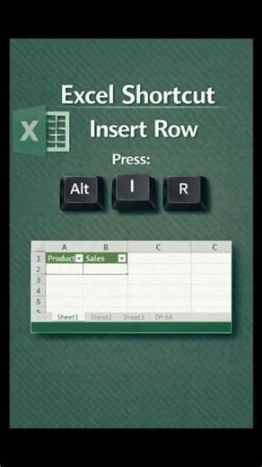 Excel Shortcut: Insert Row