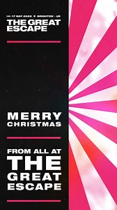 Merry Christmas everyone 🎶☃🎄❄️🎁 | The Great Escape Festival