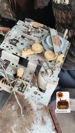 Restoration Old Radio Cassette Tape Recorder Old Television VCR VHS DVD Player Repair 😱 #vintage
