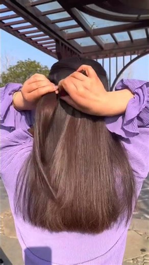 The Prettiest 10-Second Hairstyle! 🌹✨ #Shorts #HairTutorial #easyhairstyles #hairhacks #beautytips