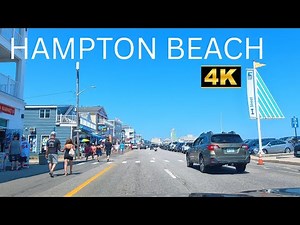 Driving Through the Most Famous Beach in New Hampshire | Hampton Beach (4K POV DRIVING)