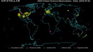 2.6K views · 30 reactions | ✨Science Insight✨ Unistellar & SETI Institute Citizen Astronomers broke a big record in 2024, exceeding 10,000 observations in a single year  From exoplanets to explosions in space, observers around the world contributed to a year of success in citizen science. 敖 Congratulations everyone! #citizenscience #scienceinsight | Unistellar | Facebook