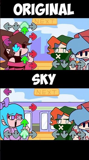 FNF Character Test | Ben's Adventure But Sky | FNF Mods