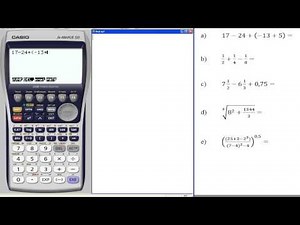 Casio fx-9860: Einfache Rechenaufgaben eingeben