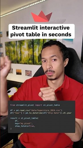 The best Pivot Table component in Streamlit #dataapps #streamlit