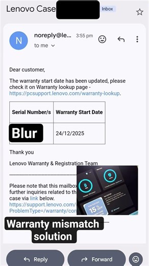 lenovo loq warranty mismatch solution #lenovoloq #warrantyclaim #gaminglaptop #solution