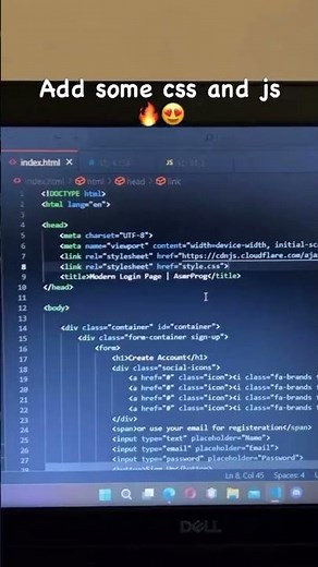 Alucinante cambio de Formulario Registro - Login con CSS 🔥🔥🔥🔥