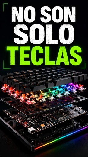 ⌨️ ¿Qué hay dentro de un teclado gamer? #TecladoMecanico #Hardware #Tecnologia