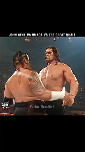 John Cena vs Umaga vs The Great Khali 🔥🥶| WWE Championship Match 😱☠️| Raw 2007 🥵 Edit