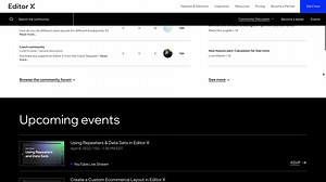 We launched our brand new Editor X Community Landing page. The revamped landing page features a new and refreshed look and a handful of new features such as an events section, and a dedicated page for our Community Leaders Program. Visit here > https://bit.ly/3izuxDu | Wix Studio