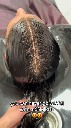 Beautiful Brunette Hair Goals with Tinte 6N