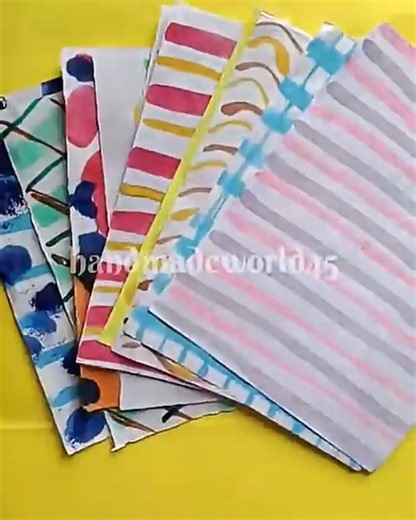 Handmade pattern papers ideas 🌷✨ Handmade journal supplies 🎀 #viral #diy #explore #journal #ytshorts