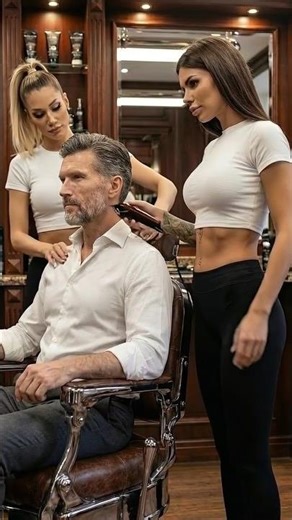 ASMR💈 Tingly clippers haircut and shampoo massage by Tokyo Barbers Anastasia and Svetlana. #asmr