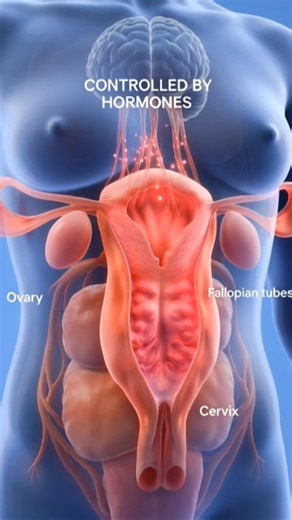 Inside the Female Body: See Your Uterus & Ovaries Come Alive! (3D Animation) #uterus #shorts #ovary