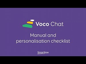 Voco Chat - manual and personalisation checklist