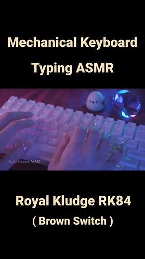ASMR Mechanical Keyboard Typing (Brown Switch) / Royal Kludge RK84 #shorts