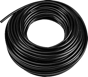 1/4 Inch PE Drip Irrigation Tubing 100FT Push-To-Connect Hose for Misting and Blank Distribution DIY Garden Irrigation and Hydroponics System