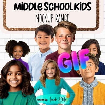 Middle Schooler Portrait Mockup – Back to School | MOVEABLE Mock‑up GIFs