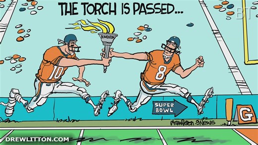 Cartoonist captures aftermath of Broncos-Bills game