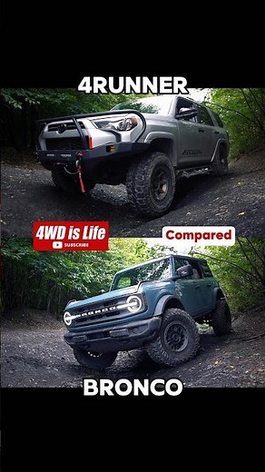 Toyota 4Runner vs Ford Bronco offroad comparison, which one is better?