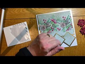 Triple diamond point Christmas card