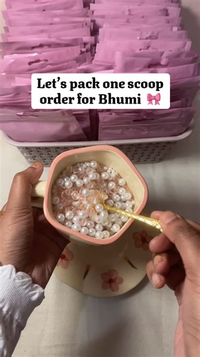 Mystery Lucky Scoop on Instagram: "I hope Bhumi likes her order 🎀 order your mystery scoop from web link in bio 🌸✨ kindly check policy highlight before confirming your order"