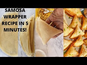 BEST METHOD FOR SAMOSA WRAPPER | HOW TO MAKE SAMOSA WRAPPER | 5 MINUTES SAMOSA WRAPPER RECIPE