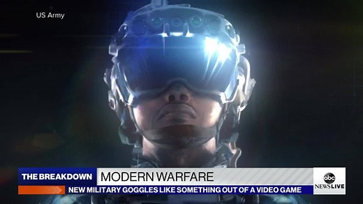 New futuristic combat goggles developed for the U.S. Army will transform how soldiers see the battlefield and cut through the fog of war. ABC News' Martha Raddatz has more. https://abcn.ws/3oX9egq | ABC News Live