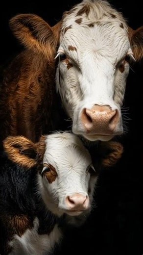 The Cow Is Loving Her Calf | Beautiful Mother & Baby Bond 🐄❤️