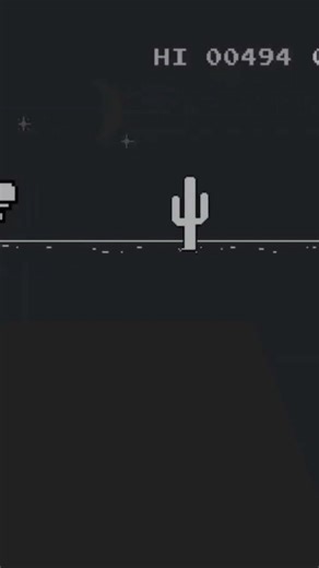 Playing Google Chrome Dinosaur 1| New Record of this game