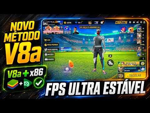 Como Instalar Free Fire no PC ATUALIZADO v8a e x86 | (COM e SEM TELA PARADA, Bluestacks e Google) 🔥🎮